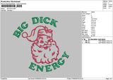 Energytext Embroidery File 6 sizes