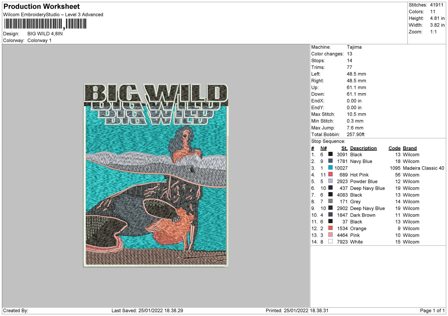 Big Wild Embroidery