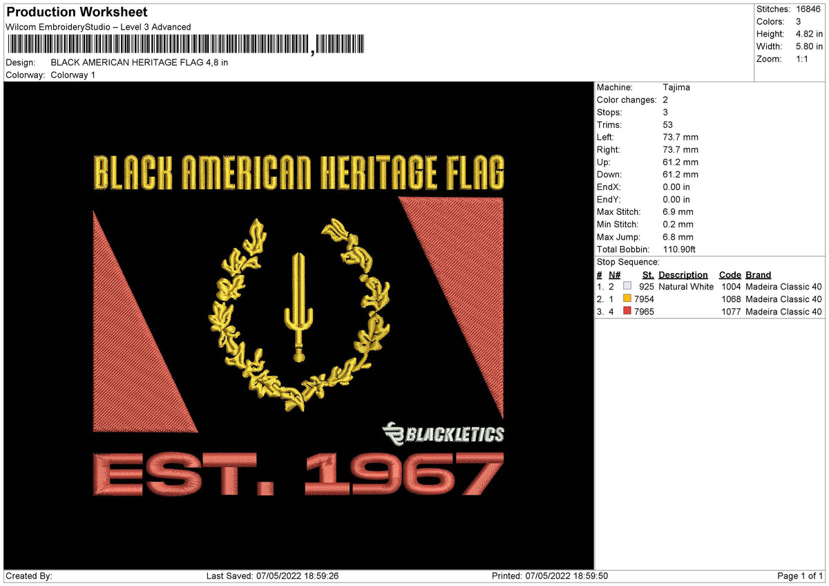 Black American Heritage Flag