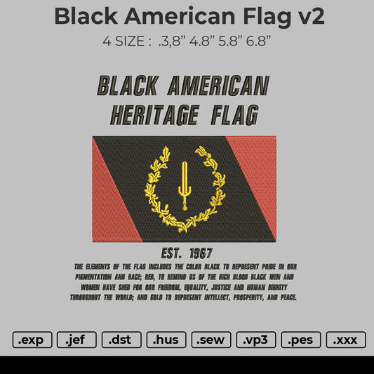 Black American Flag V2