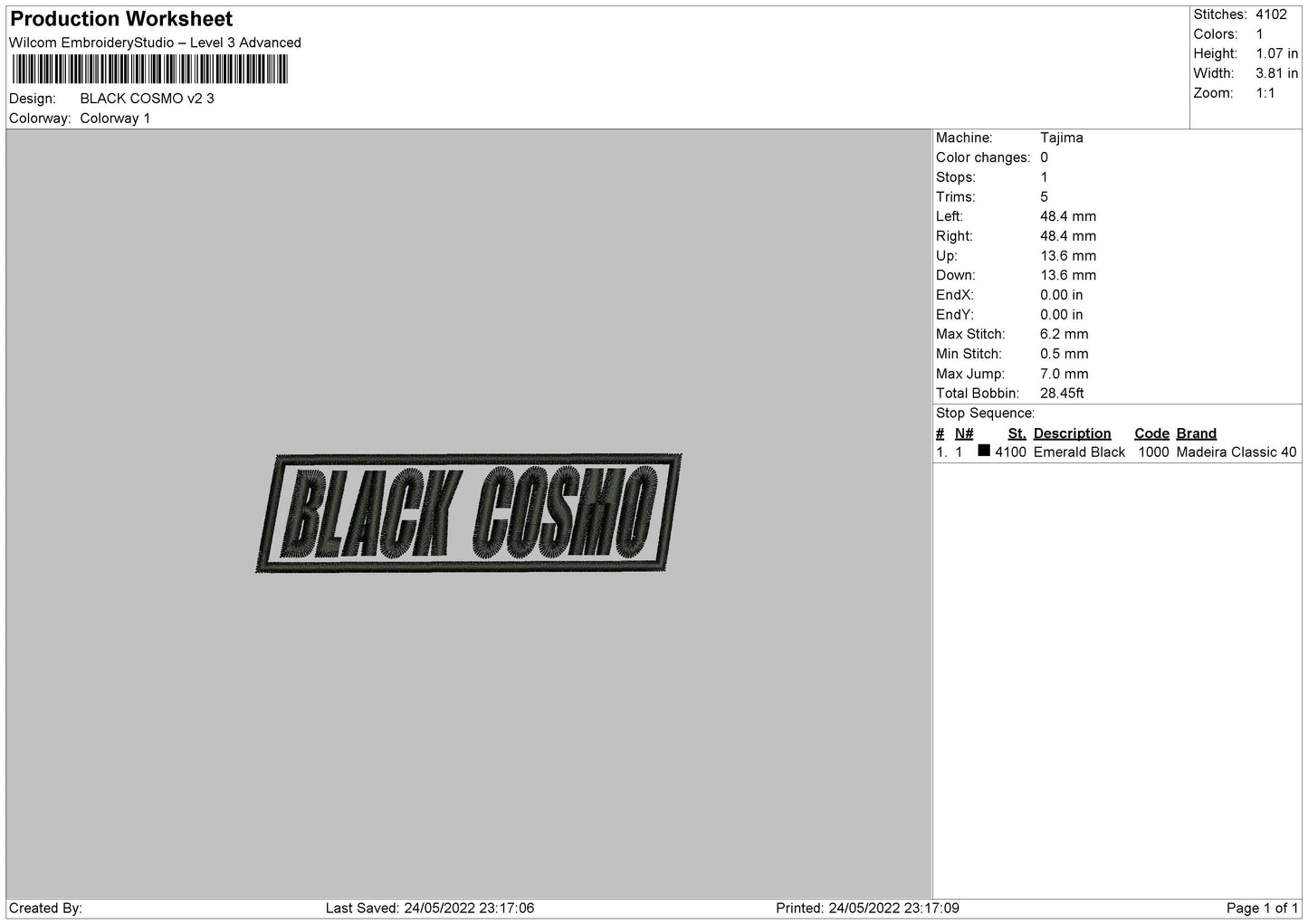 Black Cosmo V2