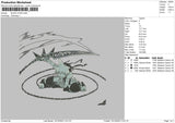 Black Star Embroidery File 6 sizes