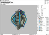 Blessedtext Embroidery File 6 sizes