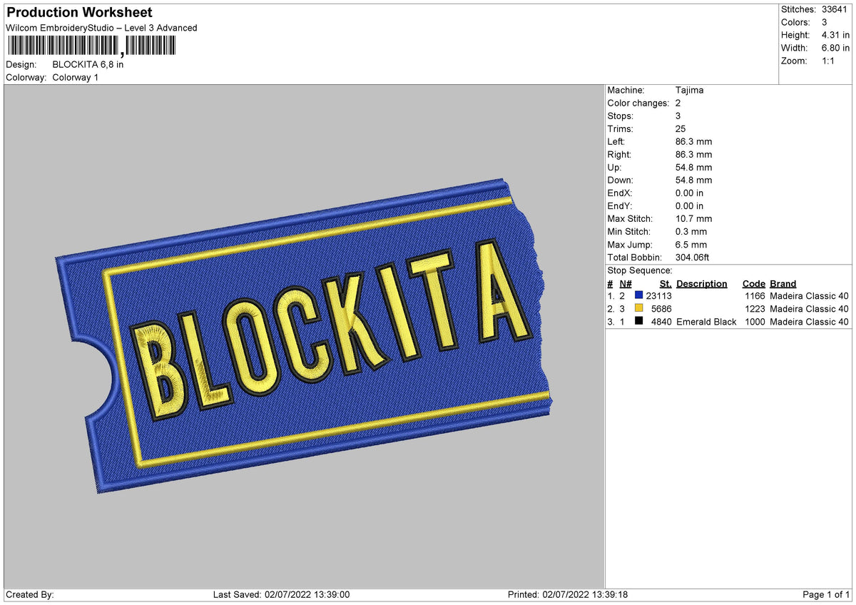 BLOCKITA Embroidery