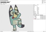 BLUEY V5 Embroidery File 6 size