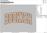 Bookishtext Embroidery File 6 sizes