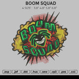 BOOM SQUAD Embroidery