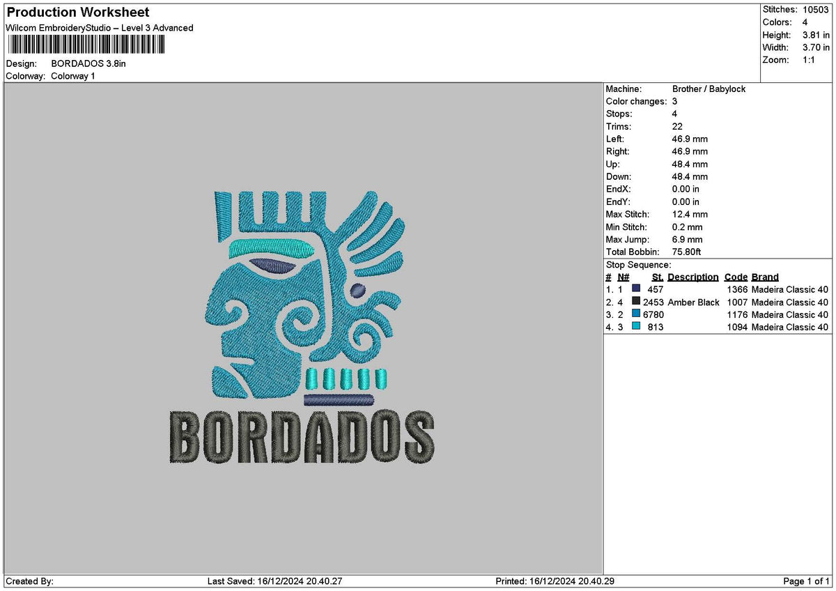 Berdadostext Embroidery File 6 sizes