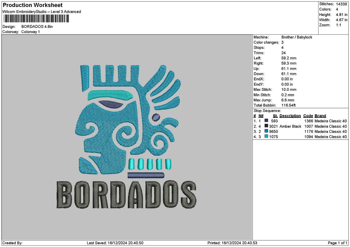 Berdadostext Embroidery File 6 sizes