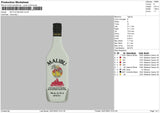 Bottle Malibu Embroidery