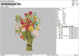 Bouquete 1110 Embroidery File 6 sizes
