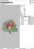 Bouquete 1711 Embroidery File 6 sizes