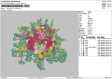 Bouquete 1711 Embroidery File 6 sizes