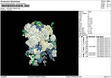 Bouquete 2604 Embroidery File 6 sizes