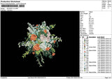 Bouquete 3011b Embroidery File 6 sizes