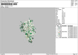 Bouquete 0212 Embroidery File 6 sizes