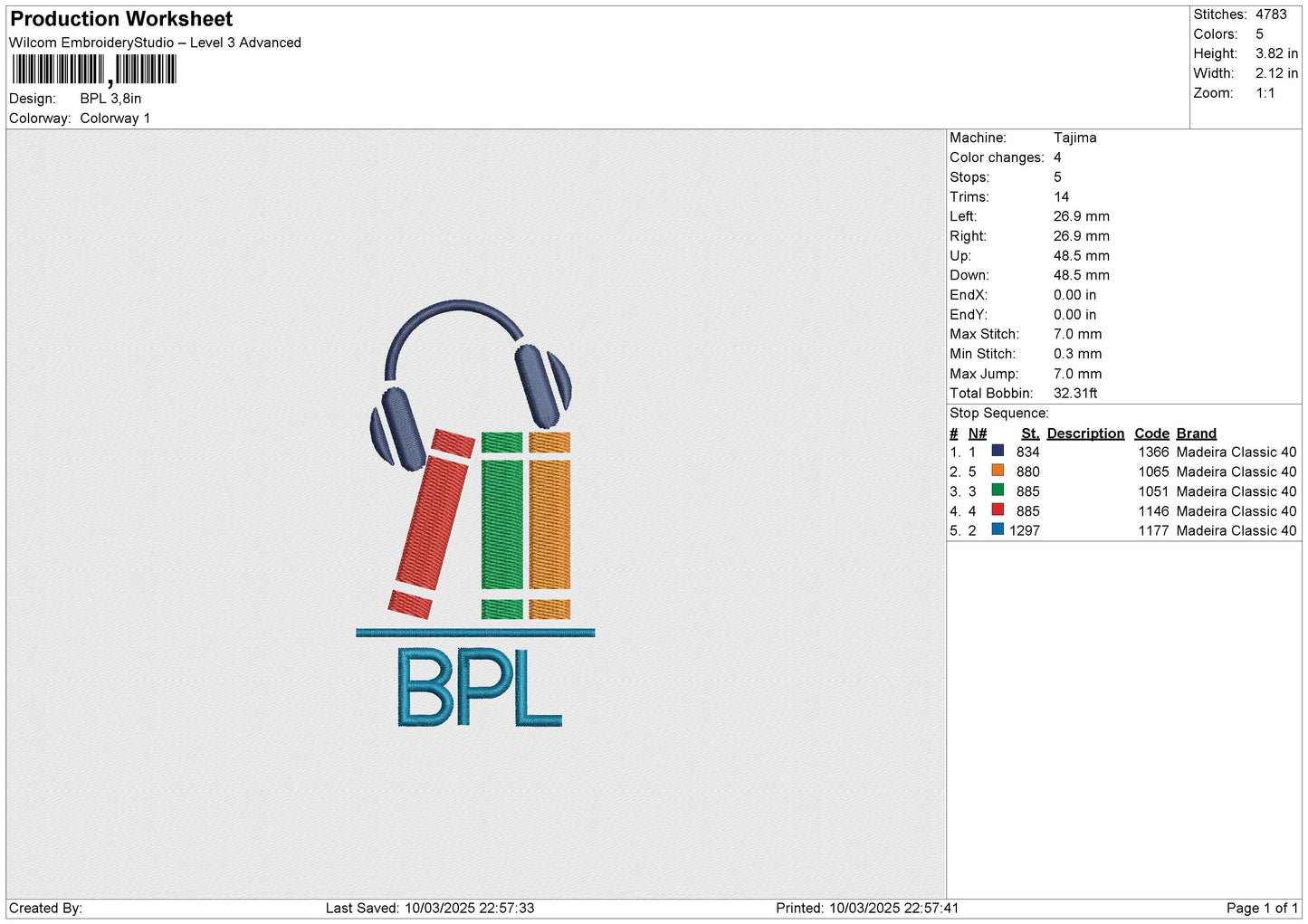 BPL Embroidery File 6 size