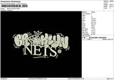 Brooklyntext 2910 Embroidery File 6 sizes