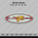 Britney Spears Embroidery
