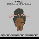Bubbles Embroidery File 6 sizes