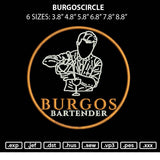 Burgoscircle Embroidery File 6 sizes