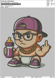 Chibi Man Embroidery File 6 sizes