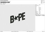 Bape star Embroidery