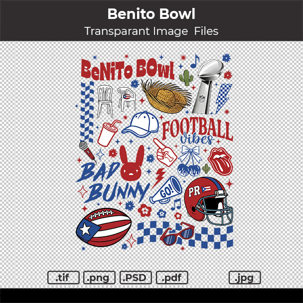 Bad Bunny Benito Bowl Printable image file