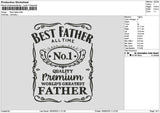 Fathertext 1806 Embroidery File 6 sizes