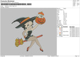 Witchy Boop Embroidery File 6 sizes