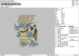 Nike Blastoise Embroidery File 6 sizes