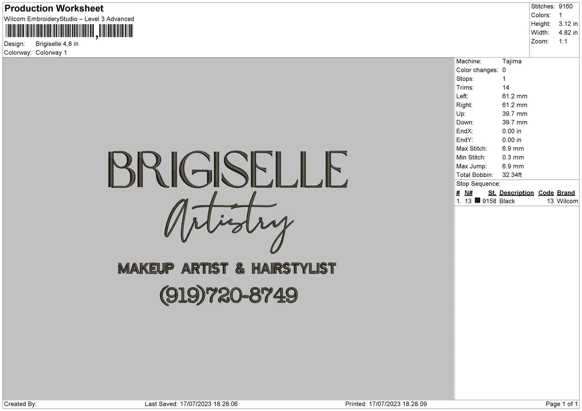 Brigiselle Embroidery File 6 sizes
