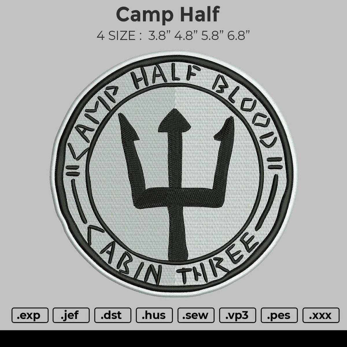 Camp Half Embroidery