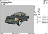 Black Car 0602 Embroidery File 6 sizes