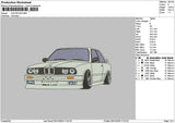 Car 0912 Embroidery File 6 sizes