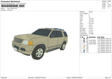 CAR 140526 Embroidery File 6 sizes