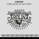Carolinas Embroidery File 6 sizes