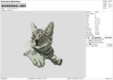 Cat 1411 Embroidery File 6 sizes
