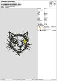 Cat Lines 2401 Embroidery File 6 sizes