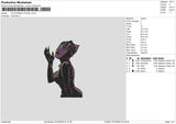 Catcouple Embroidery File 6 sizes