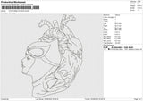 CATWOMAN RUNING Embroidery File 6 size