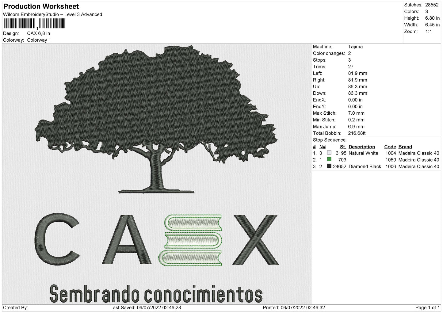 CAX Embroidery