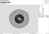 Cd Vinyl Embroidery File 6 sizes