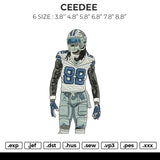 CEEDEE88 Embroidery File 4 size