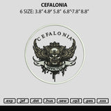 Cefalonia Embroidery File 6 sizes