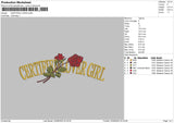 Lover Rose Embroidery File 6 sizes