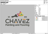 Chaveztext Embroidery File 6 sizes