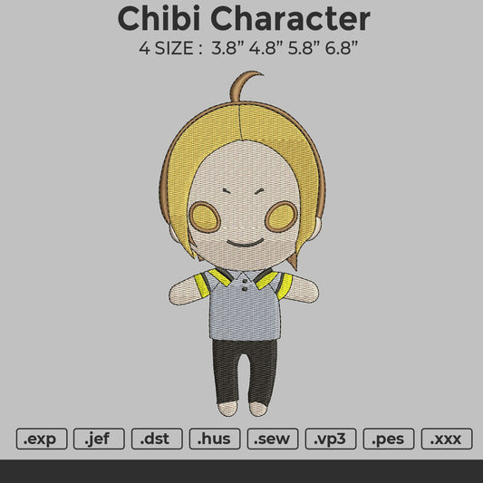chibi character Embroidery
