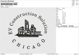 CHICAGO EV Embroidery File 6 size