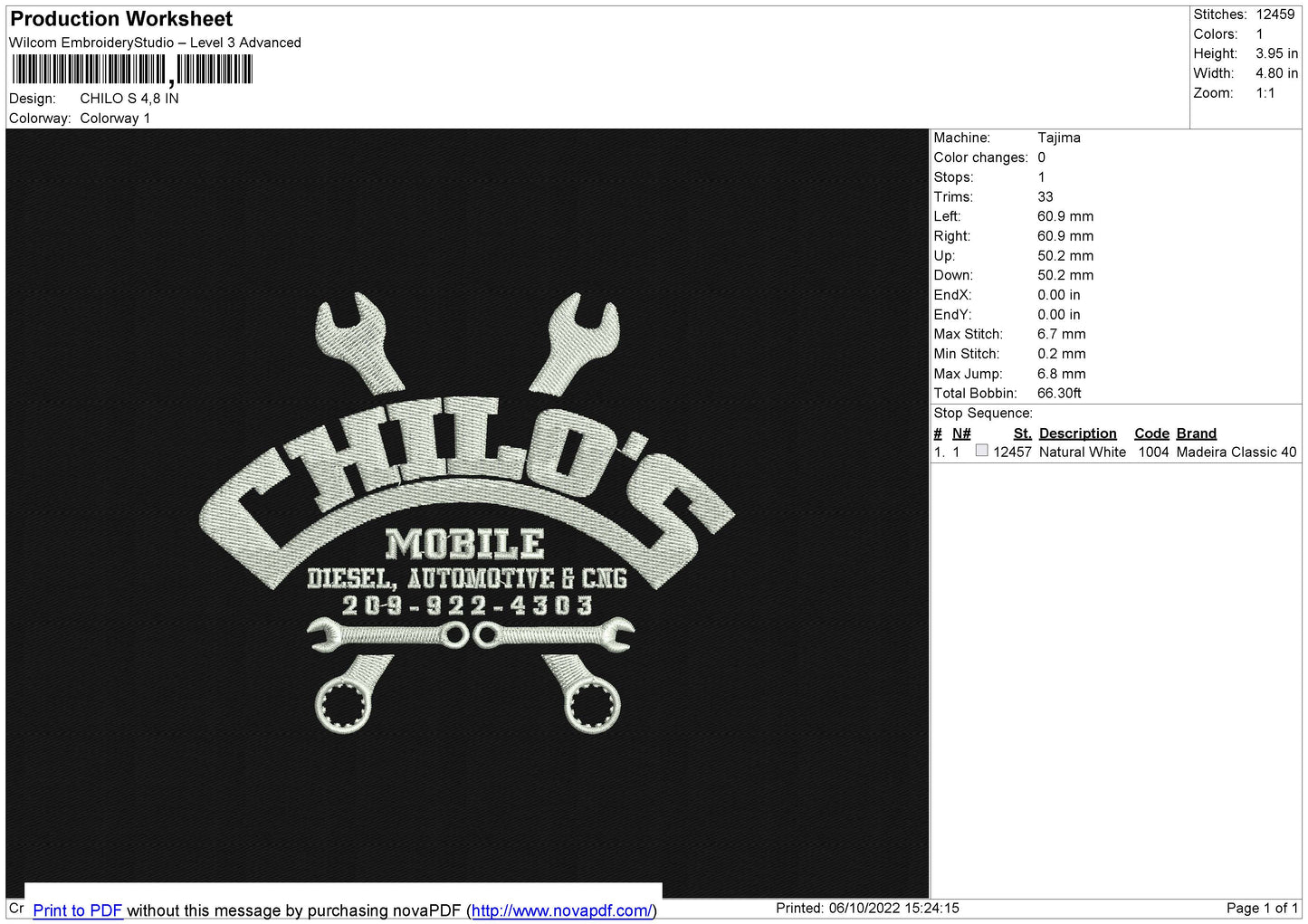 CHILO'S Embroidery